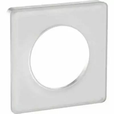 Odace touch, plaque translucide blanc 1 poste