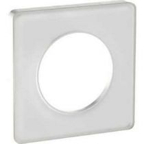 Odace touch, plaque translucide blanc 1 poste