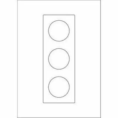 Odace You Transparent, 1 feuille A4 pr�d�coup�e avec 2 feuillets 3 postes