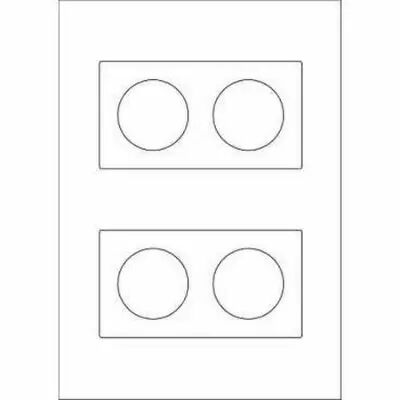 Odace You Transparent, 2 feuilles A4 pr�d�coup�es avec 3 feuillets 2 postes
