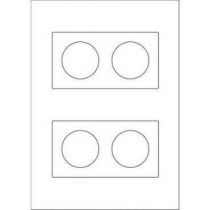 Odace You Transparent, 2 feuilles A4 prédécoupées avec 3 feuillets 2 postes