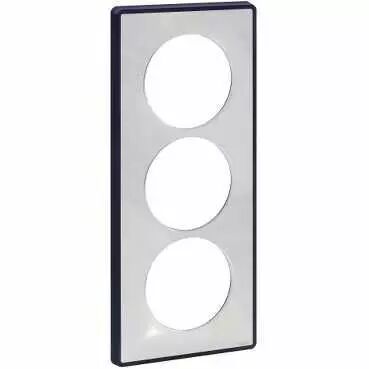 Odace You Transparent, plaque de finition support Anth. 3 postes entraxe 57mm (S540916W)