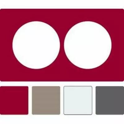 Odace you transparent alu, lot de 2 feuillets 4 couleurs, 2 postes vertical 57
