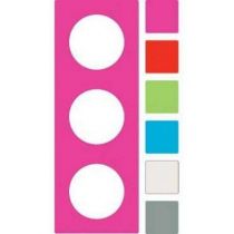 Odace you transparent blanc, lot de 3 feuillets 6 couleurs, 3 postes