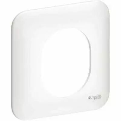 Ovalis plaque 1 poste Blanc