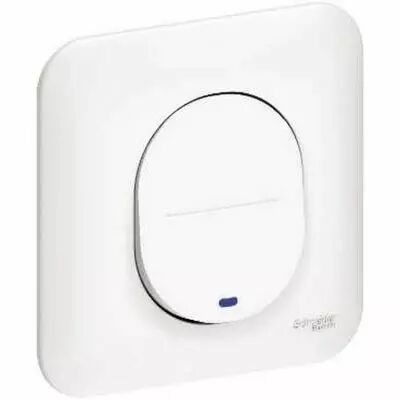 Ovalis poussoir � fermeture + LED 230V c�bl�e 10 A � griffes avec plaque