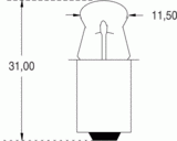 P13,5s 11x31 2,2v 400ma nf (111215)