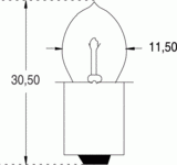 P13,5s 11x31 2,4v 0,7 a kryp (111387)