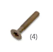 Pack (5 un) Torx vis laiton vielli M3,5x12 de la collection Do de Fontini (33969832)