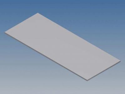 Panneau En Aluminium Pour 10001 / Mc 11 - Argent - 77 X 31 X 1 Mm (TKAPP11.1)