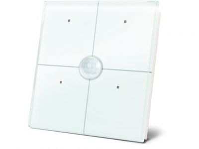 Panneau En Verre Avec 4 Boutons Tactiles Et Capteur Pir Intgr (Blanc) (VMBGP4PIRW)