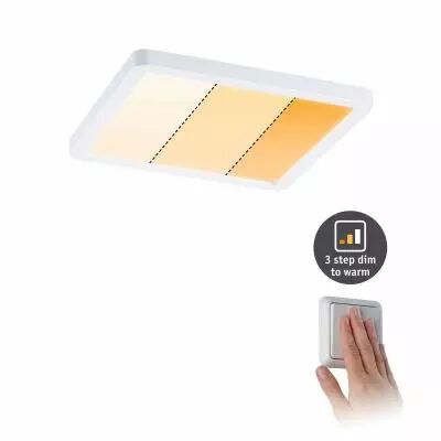Panneau encastr� Areo VariFit IP44 15W 3 Step dim to warm 175x175mm Blanc synth (92993)
