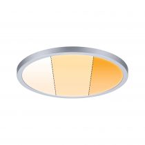 Panneau encastré Areo VariFit IP44 20W 3 Step dim to warm 230mm Chrome dép syn (92992)