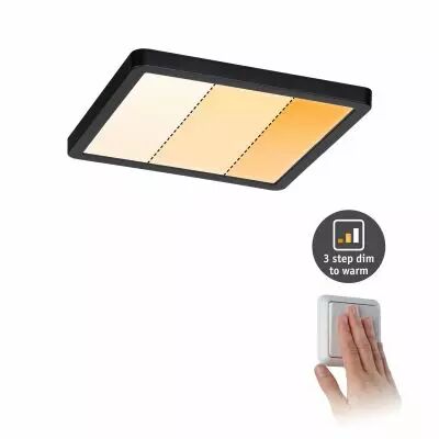 Panneau encastr� AreoVarifit 175x175mm DimtoWarm 13W Noir 230V (93101)