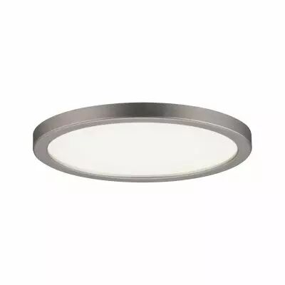Panneau encastr� Even LED IP44 rond 120 mm 8 W Nickel mat gradable (92936 )