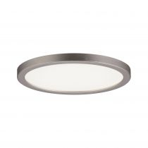 Panneau encastré Even LED IP44 rond 120 mm 8 W Nickel mat gradable (92936 )