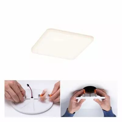 Panneau encastr� LED Veluna VariFit IP44 carr� 125x125mm 8,5W 3000K Satin� (92394)
