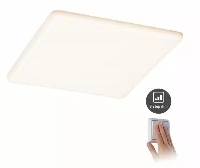 Panneau encastr� LED Veluna VariFit IP44 gradable sur 3niveaux carr� 215x215mm 21W 3000K Satin� (93062)