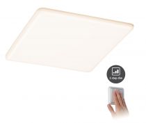 Panneau encastré LED Veluna VariFit IP44 gradable sur 3niveaux carré 215x215mm 21W 3000K Satiné (93062)