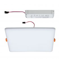 Panneau encastré LED Veluna VariFit IP44 gradable sur 3niveaux carré 215x215mm 21W 3000K Satiné (93062)