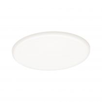 Panneau encastré LED Veluna VariFit IP44 gradable sur 3niveaux rond 185 17,5W 4000K Satiné (93067)