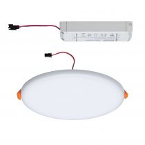 Panneau encastré LED Veluna VariFit IP44 gradable sur 3niveaux rond 185 17W 3000K Satiné (93063)