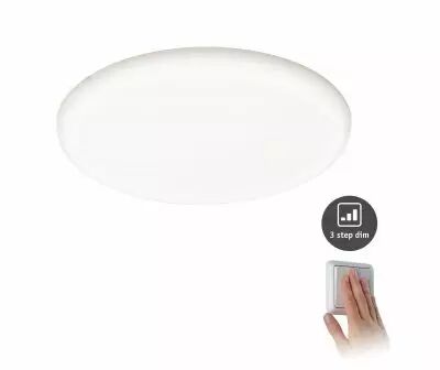 Panneau encastr� LED Veluna VariFit IP44 gradable sur 3niveaux rond 215 22W 4000K Satin� (93068)