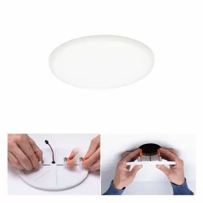 Panneau encastr� LED Veluna VariFit IP44 rond 125 8,5W 4000K Satin� (92391)