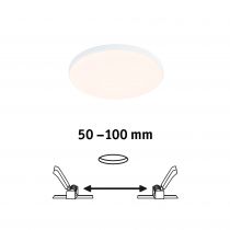 Panneau encastré Veluna VariFit Edge 120mm 3000K 8,5W blanc 230V (79939)