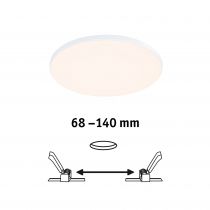 Panneau encastré Veluna VariFit Edge 160mm 3000K 12W blanc 230V (79940)