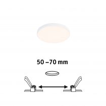 Panneau encastré Veluna VariFit Edge 90mm 3000K 6W blanc 230V (79938)