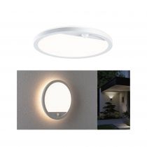 Panneau lamina 230V ext rond PIR blanc IP44 15W 3000K (94662)