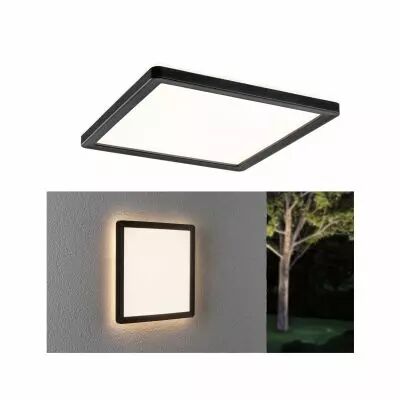 Panneau lamina 230V ext�rieur carr� noir IP44 15W 3000K (94661)