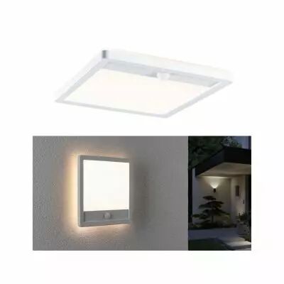 Panneau lamina 230V ext�rieur carr� PIR blanc IP44 15W 3000K (94663)