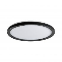 Panneau lamina 230V extérieur rond blanc noir IP44 15W 3000K (94660)