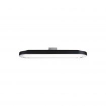 Panneau URail LED 7W Noir mat/Chrome 230V Alu/plastique (96920)