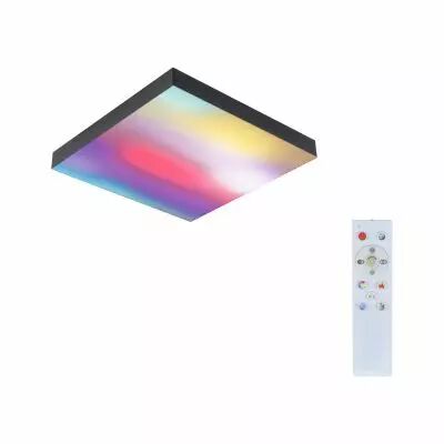 Panneau Velora Rainbow 295x295mm 13,2W dynamic RGBW noir 230V M�tal (79907)