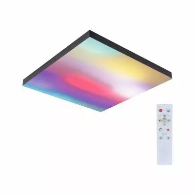 Panneau Velora Rainbow 450x450mm 19W dynamic RGBW noir 230V M�tal (79908)