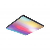 Panneau Velora Rainbow 450x450mm 19W dynamic RGBW noir 230V Métal (79908)