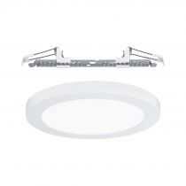 Panneaux encastrés LED 2in1 Cover-it rond 225mm 1800lm 4000K Blanc dépoli (95389)