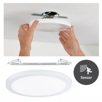 Panneaux encastrés LED 2in1 Cover-it rond 330mm 2460lm 4000K Blanc dépoli (95392)