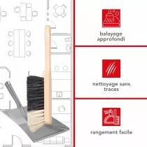 PELLE M&Eacute;TALLIQUE AVEC BALAYETTE (DT94001)