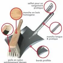 PELLE M&Eacute;TALLIQUE AVEC BALAYETTE (DT94001)
