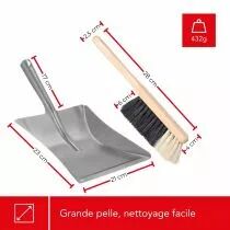 PELLE M&Eacute;TALLIQUE AVEC BALAYETTE (DT94001)