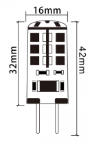 Pépite LED GY6.35 Silicone 3W 3000K 220Lm (161167)