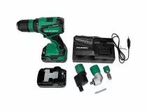 Perceuse-visseuse sans fil, 18V, 55 Nm, coffret HSC II, y compris les accessoires, 2 x 2Ah batteries et chargeur. (HIK-DS18DDQWR