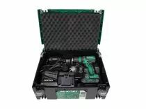 Perceuse-visseuse sans fil, 18V, 55 Nm, coffret HSC II, y compris les accessoires, 2 x 2Ah batteries et chargeur. (HIK-DS18DDQWR