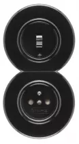 Permutateur bakelite noire (173044)