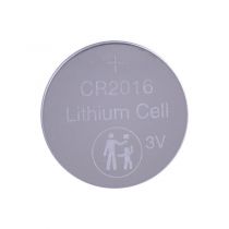 Pile bouton lithium blister CR2016 3V 80mAh