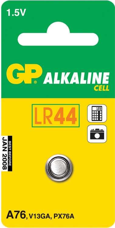 GP 102002 - Pile LR44/A76/V13GA à l'unité
